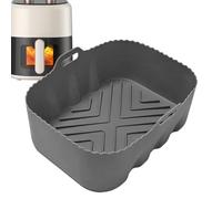 Doublures Réutilisables pour Friteuse sans Huile - Accessoire Panier Vapeur | Plateau Rectangulaire Résistant Chaleur | Cuisson Légumes Viande Micro-Ondes, Silicone Alimentaire, Antiadhésif