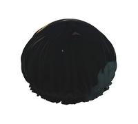 Doubtful Cat Head - Cuffia da doccia da donna a doppio strato, riutilizzabile, design di grandi dimensioni adatto a tutte le lunghezze dei capelli, adatto per ragazze, spa e salone domestico.
