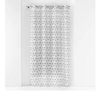 Douceur d intérieur Tende PANNEAU A OEILLETS 140 x 240 CM VOILE SABLE IMPRIME GABI GRIS in Grigio 140x240 cm