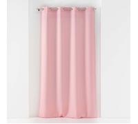 Douceur d intérieur Tende PANNEAU A OEILLETS 140 x 240 CM VOILE TISSE SOANE ROSE in Rosa 140x240 cm