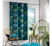 Douceur d'Intérieur 1 tenda con occhielli, blu vegetale, 140 x 260 cm