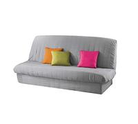 douceur d'Intérieur 1603197, Fodera Per Divano Letto, 120 x 140 Cm, 185 x 200 Cm, Essentiel, Poliestere Unito, Grigio, plastica