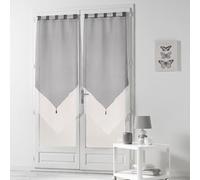 Douceur d'Intérieur 1620391 - Tende a vela, 2x60/160 cm, colore: Bianco/Grigio