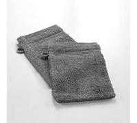 Douceur d'Intérieur, 2 guanti da bagno (15 x 21 cm) Teneresse Antracite, Spugna