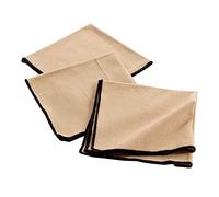 Douceur d'Intérieur, 3 tovaglioli (40 x 40 cm) Mistraline Beige, Cotone Riciclato