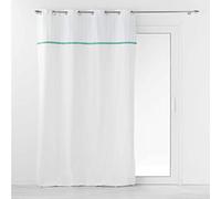 Douceur d'Intérieur Alizee - Tenda con occhielli, 140 x 240 cm, in policotone, con frange, colore: verde menta