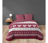 Douceur d'Intérieur Alpage Parure 3 Pezzi, 240 x 220 cm, 100% Cotone