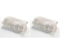 Douceur d'Intérieur, Asciugamano ospite (30 x 50 cm) Teneresse Lino, spugna tinta unita (Confezione da 2)