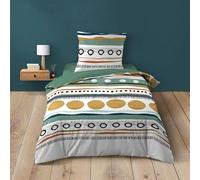 Douceur d'Intérieur, Asiana - Parure da letto 2 pezzi (140 x 200 cm), 100% cotone