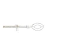 Douceur d'Intérieur, asta allungabile in kit completo (120 < 210 cm) Alpha, bianco/oro, patinato