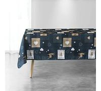 Douceur d'Intérieur Augustin - Tovaglia rettangolare, 150 x 240 cm, colore: Blu