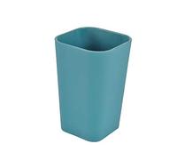 Douceur d'Intérieur Bicchiere 7,3 x 7,3 x 11 cm, in plastica, Tinta Unita, Colore: Blu/Smeraldo, ABS, 7.3 x 7.3 x 11 cm