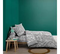 Douceur d'Intérieur, Botania Copripiumino Matrimoniale 240 x 220 cm Grigio 100% Cotone