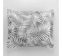 douceur d'intérieur, Botania - Federa piatta con volant, 50 x 70 cm, 100% cotone, colore: Grigio