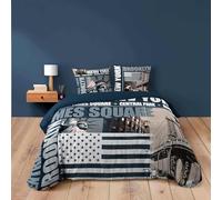 Douceur d'Intérieur Brooklyn Parure 3 Pezzi, 240 x 220 cm, 100% Cotone