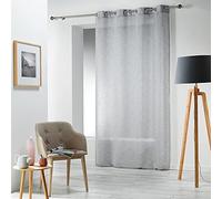 douceur d'Intérieur Carlino Pannello a occhielli poliestere grigio 240 x 140 x 0,1 cm