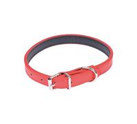Douceur d'Intérieur CDaffaires - Collana in finta pelle, 30 x 1,2 cm, colore: Rosso/Nero'