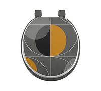 Douceur d'Intérieur Color Pop Sedile WC, Legno ingegnerizzato, Grigio, 37 x 47 CM