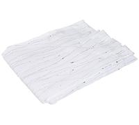 Douceur d'Intérieur - Coppia di tende dritte con passanti, in voile, color sabbia, 2 pezzi, 45 x 160 cm, con applicazioni filiane color bianco