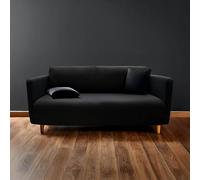 Douceur d'Intérieur, Copridivano estensibile (225 x 245 x 60 cm) Mila Nero, Poliestere