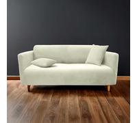 Douceur d'Intérieur, Copridivano estensibile (225 x 245 x 60 cm) Sacha Bianco, Poliestere goffrato