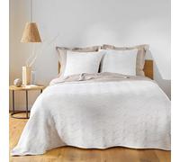 Douceur d'Intérieur, Copriletto trapuntato (240 x 260 cm) e 2 federe (60 x 60 cm) Cassandra, Jersey/Microfibra