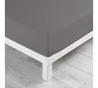Douceur d'Intérieur, Coprimaterasso in cotone, 57 fili, 140 x 190 cm, Grigio (Mausgrau)