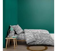 douceur d'intérieur, Copripiumino (140 x 200 cm) Botania Grigio, 100% Cotone