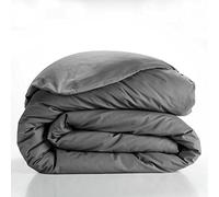 douceur d'intérieur, Copripiumino (260 x 240 cm) Lina Antracite, 100% Cotone