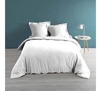 Douceur d'Intérieur, Copripiumino in percalle, 240 x 220 cm, in cotone percalle, bianco