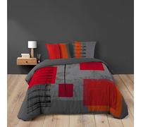 Douceur d'Interieur Copripiumino matrimoniale 240 x 220 cm e 2 federe, 100% Cotone 57 Fili, Stampa: Quadro