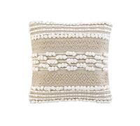 Douceur d'Intérieur, Cuscino sfoderabile 40 x 40 m, policotone fantasia con fili metallici, Blanca
