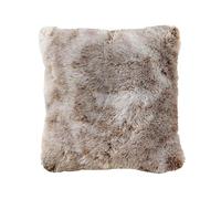 Douceur d'Intérieur, Cuscino sfoderabile (45 x 45 cm) Antartic Choco, imitazione pelliccia