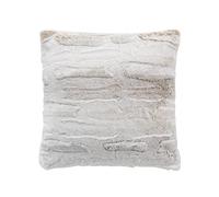 Douceur d'Intérieur, Cuscino sfoderabile (45 x 45 cm) Lynx, finta pelliccia/velluto