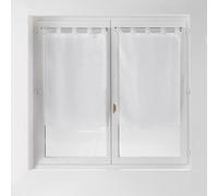 douceur d'Intérieur Dandy, passanti coppia destra 2 x 60 x 120 cm, velo, fili, tagli Dandy, poliestere 120 x 60 cm, Poliestere, bianco, 120x60x1 cm