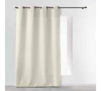 Douceur d'Intérieur, Essenziale Ecru, Tenda con occhielli (140 x 280 cm) in poliestere
