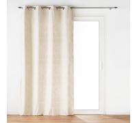 Douceur d'Intérieur Eva Tenda con Occhielli, 135 x 260 cm, Velluto devoré, Neutro