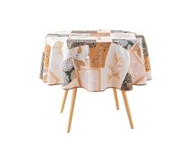 Douceur d'Intérieur Faya Tovaglia Rotonda, Ø 180 cm, Poliestere Stampato, Neutro