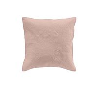 Douceur d'Intérieur, Federa per cuscino (40 x 40 cm) Romane Rosa, Microfibra Tinta unita
