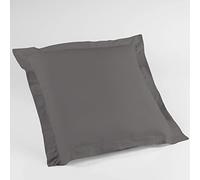 Douceur d'Intérieur, Federa per cuscino, 57 fili, punto cordoncino, 63 x 63 cm, Grigio (Mausgrau)