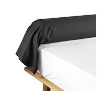 Douceur d'Intérieur Federa per cuscino Lina – 85 x 185 cm, Nero, 100% cotone