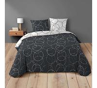 Douceur d'Intérieur Felix Parure da 3 Pezzi, 260 x 240 cm, 100% Cotone