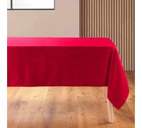 Douceur d'Intérieur Flocons Tovaglia Rettangolare, 140 x 240 cm, Jacquard, Rosso