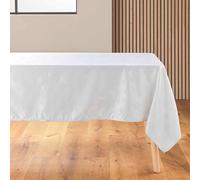 Douceur d'Intérieur Flocons Tovaglia Rettangolare, 140 x 300 cm, Jacquard, Bianco