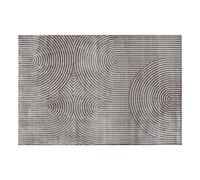 Douceur d'Intérieur Geode Tappeto Rettangolare, 140 x 200 cm, Viscosa Goffrata, Grigio