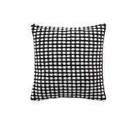 Douceur d'Intérieur Greta Fodera Per Cuscino, 40 x 40 cm, Ciniglia in Filato di Cotone, Nero