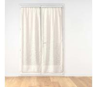 Douceur d'Intérieur Haltona - Coppia dritta con passapasta (2 x 70 x 200 cm) naturale, effetto lino intrecciato