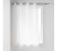 Douceur d'Intérieur, Haltona - Tenda con occhielli, 140 x 180 cm, effetto lino, colore: Bianco