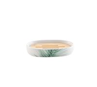 Douceur d'Intérieur Havane Portasapone, 12.3 x 8.3 x 2.3 cm, Ceramica Stampata e bambù