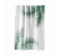 Douceur d'Intérieur Havane Tenda per Doccia con Ganci, 180 x 200 cm, Poliestere Stampato